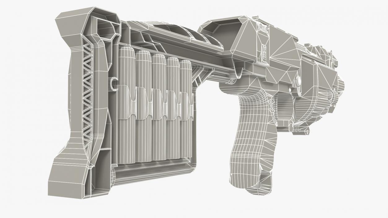 3D SciFi N-Strike Stockade model