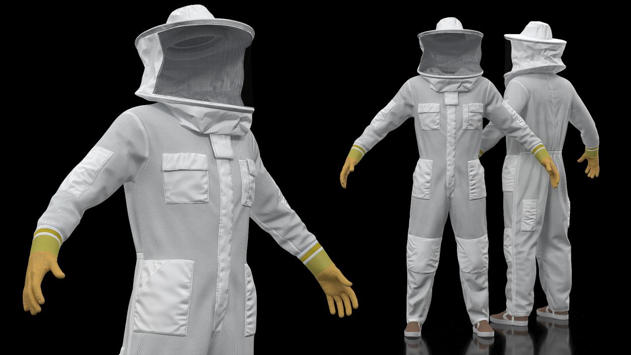 Full Body Bee Protection Suit 3D model
