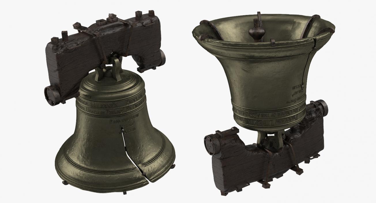 Liberty Bell with Yoke 3D