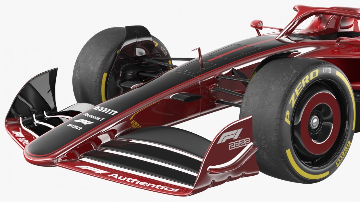 Formula 1 2022 Red Livery Rigged 3D