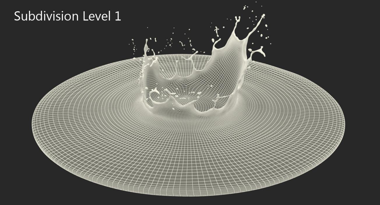 Milk Crown Splash 3D