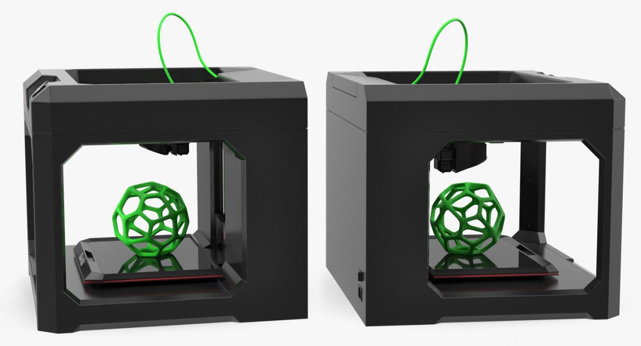 MakerBot Replicator 3d Printer Rigged 3D