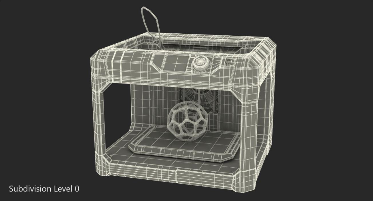 MakerBot Replicator 3d Printer Rigged 3D