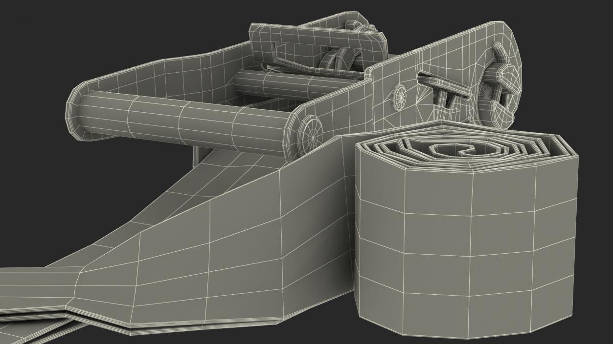 Heavy Duty Ratchet Strap 3D model