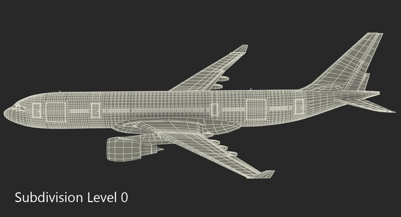 3D model Airbus A330-P2F Generic Rigged