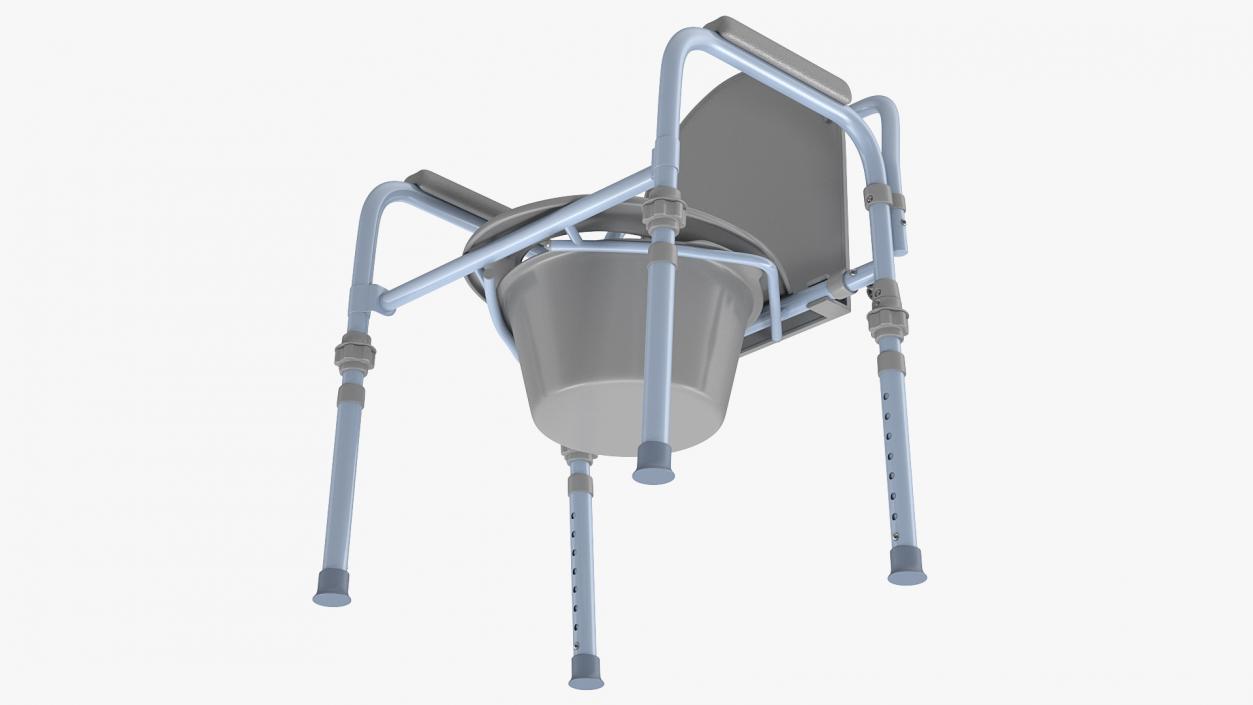 3D Medical Folding Bedside Commode Seat