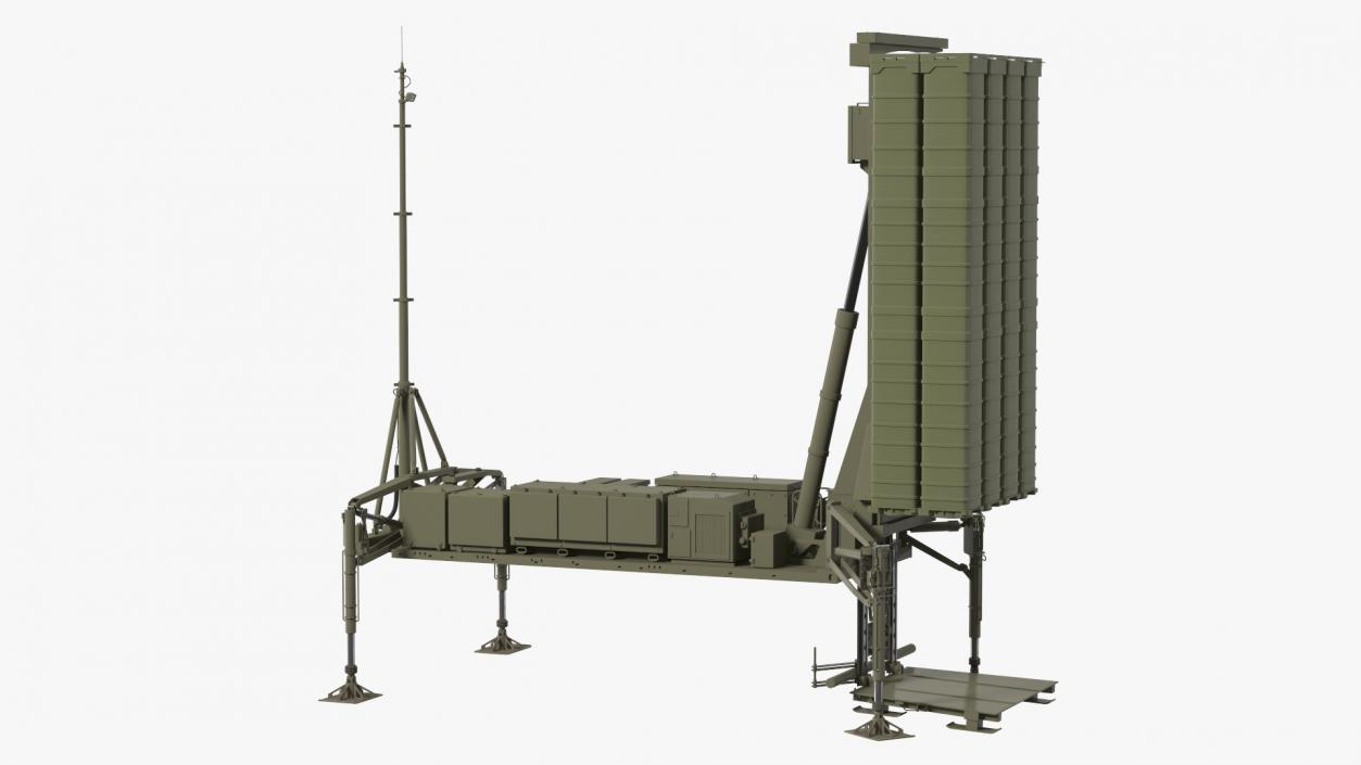 3D Air Defense Missile System Armed Position