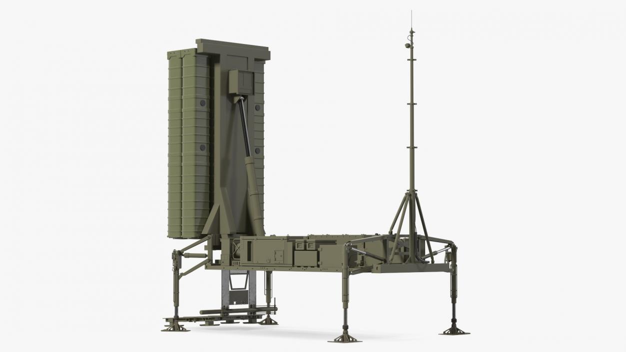 3D Air Defense Missile System Armed Position