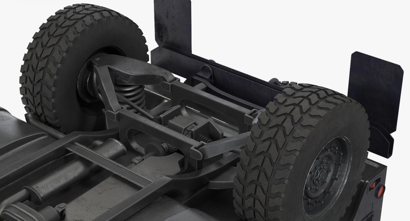 3D model Humvee M1151 Enhanced Armament Carrier Rigged Camo