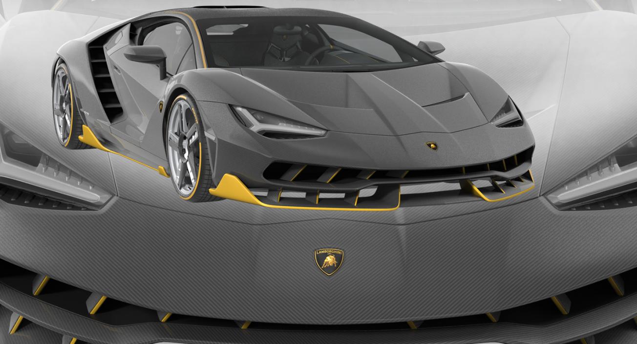 3D Hypercar Lamborghini Centenario 2017