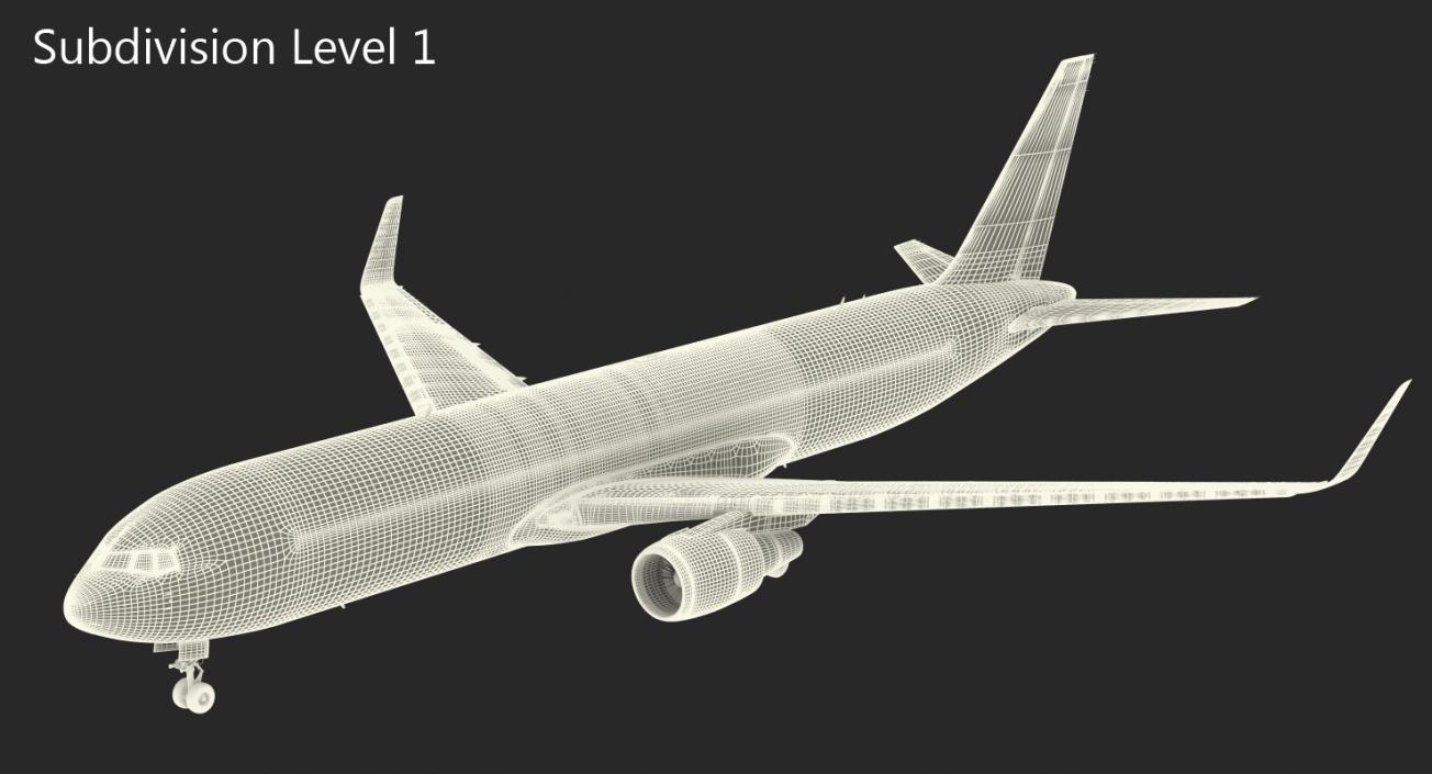 3D model Boeing 767-300F Generic Rigged