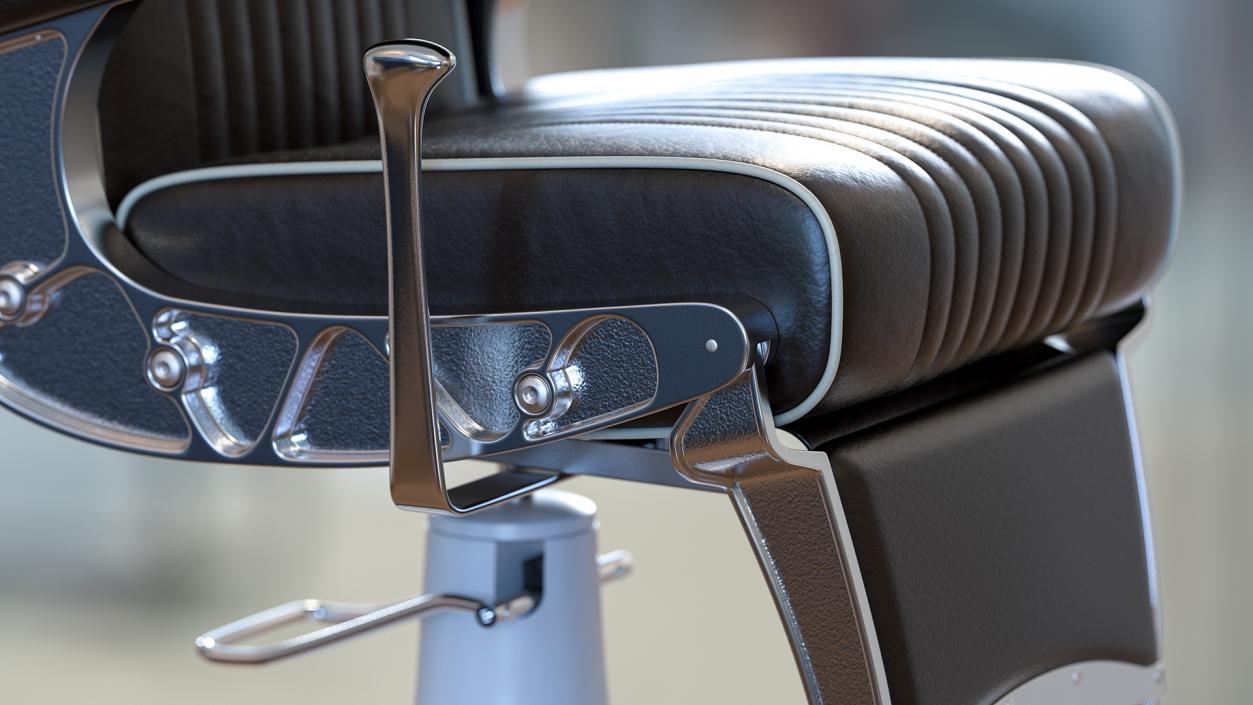 3D model Vintage Barber Chair