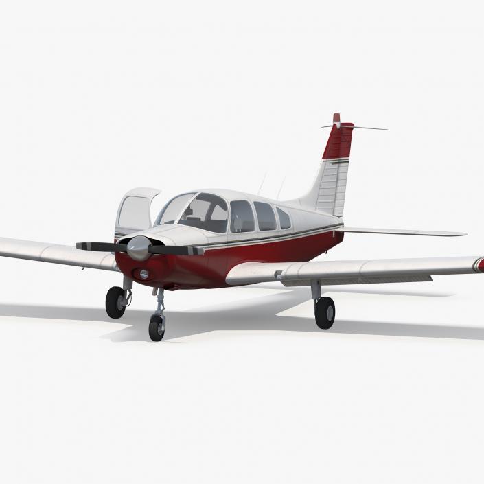 Personal Propeller Aircraft Generic Rigged 3D