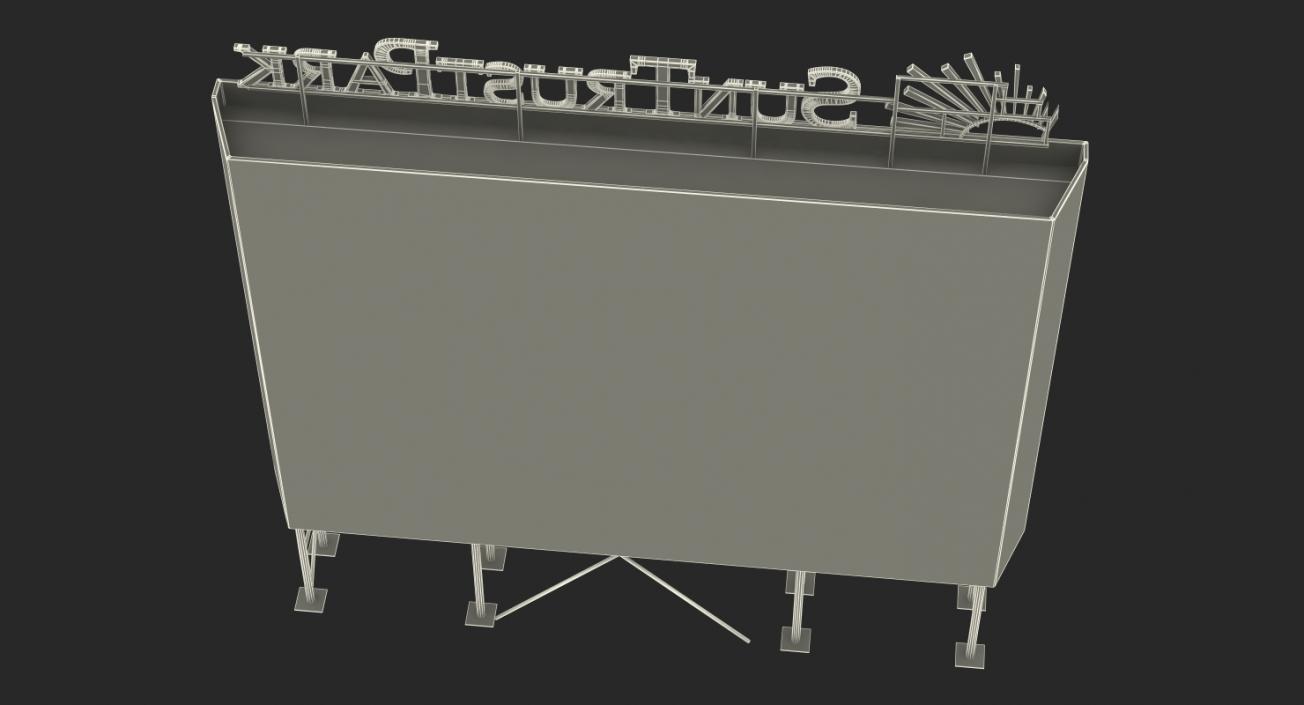 3D Stadium Scoreboard model