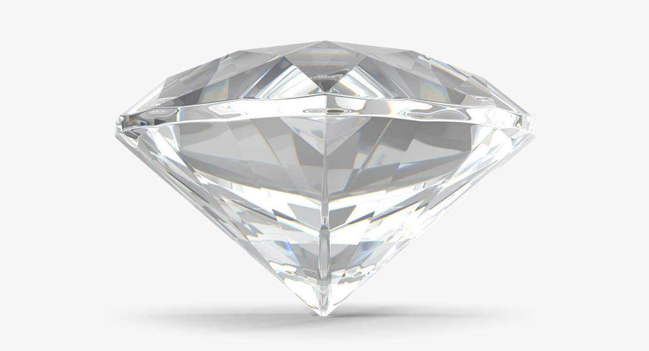 3D model Trillion Cut Diamonds Set