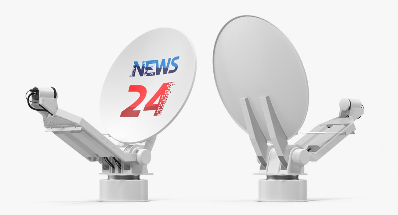 3D Mobile Satellite Dish