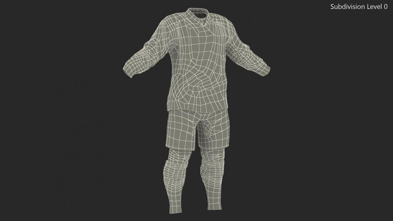 3D Hockey Clothes Red model