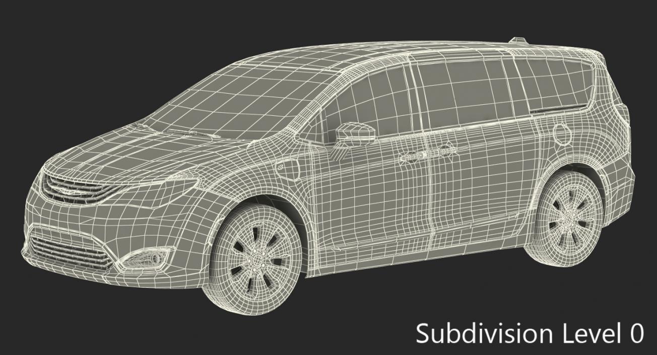 Chrysler Pacifica Rigged 3D model