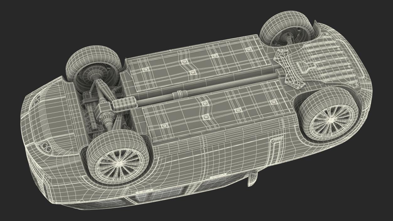 Range Rover 2022 Lights OFF Rigged 3D model