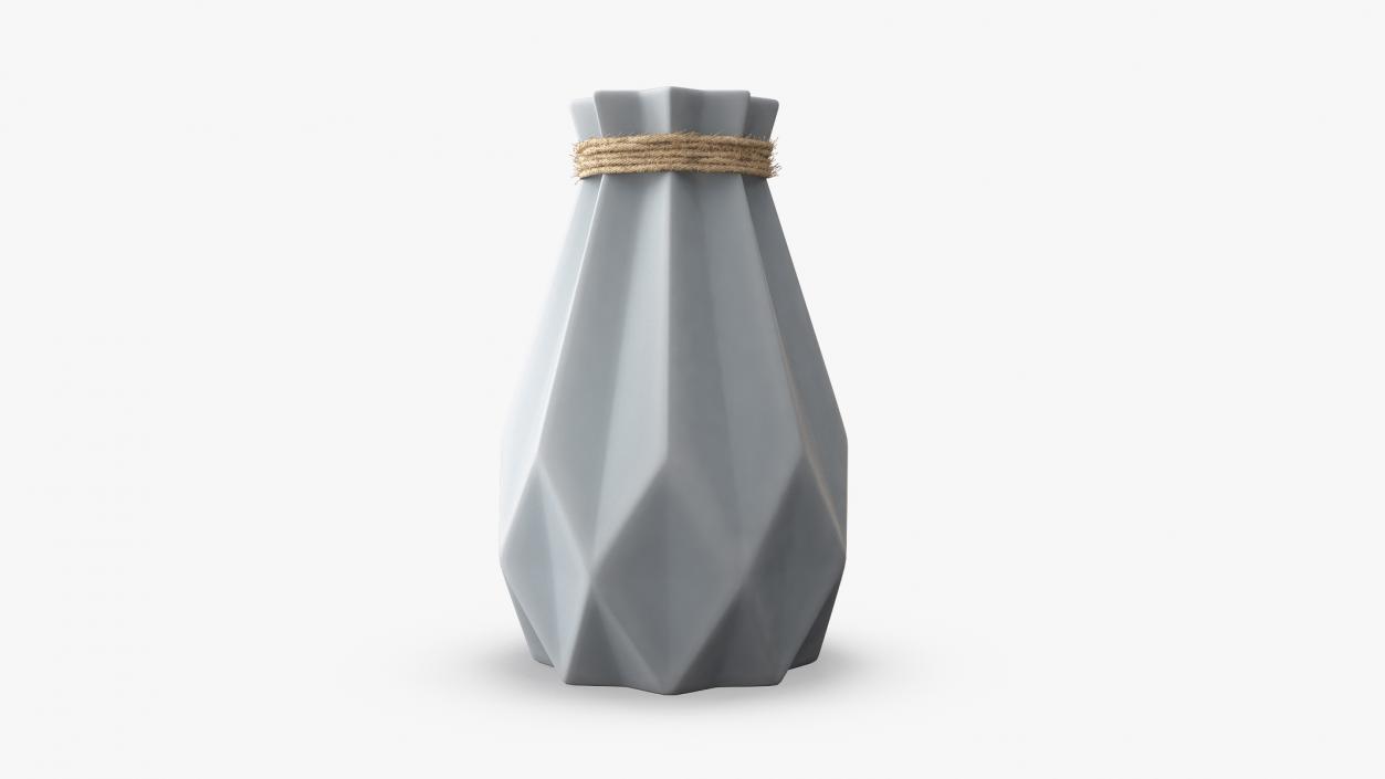 3D Modern Fashion Diamond shape Vase model