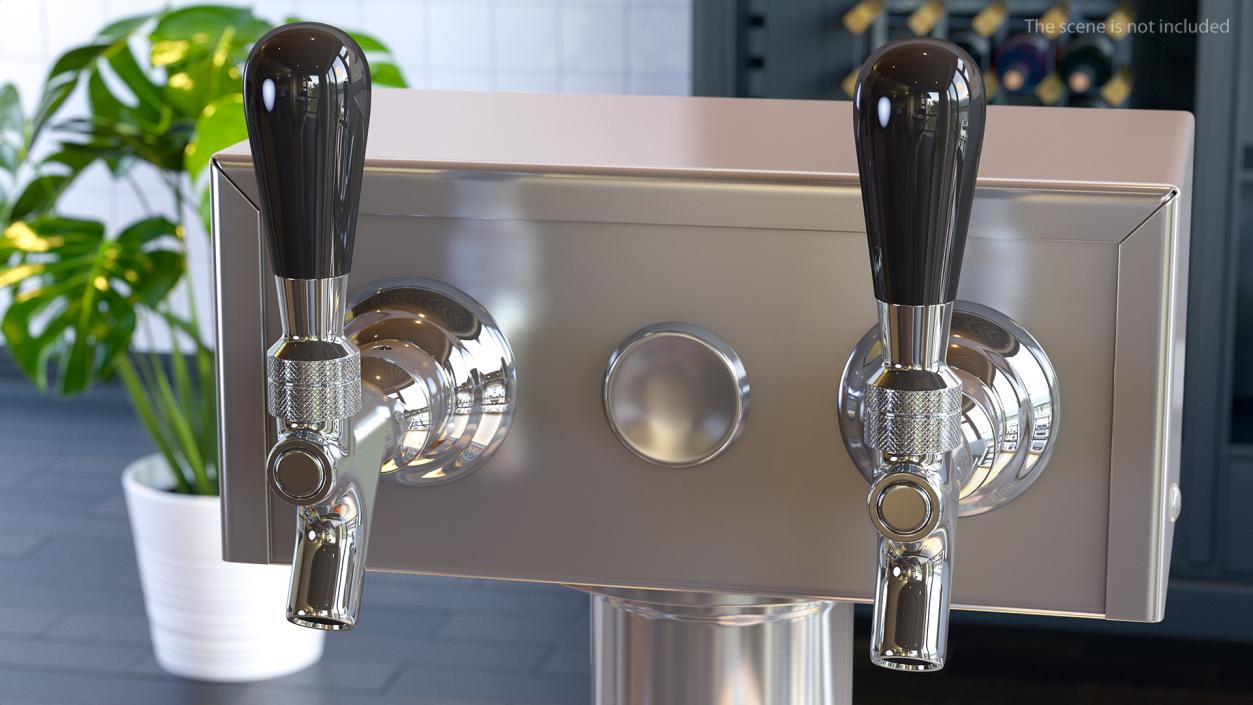3D model Beer Dispenser Kegerator Tower