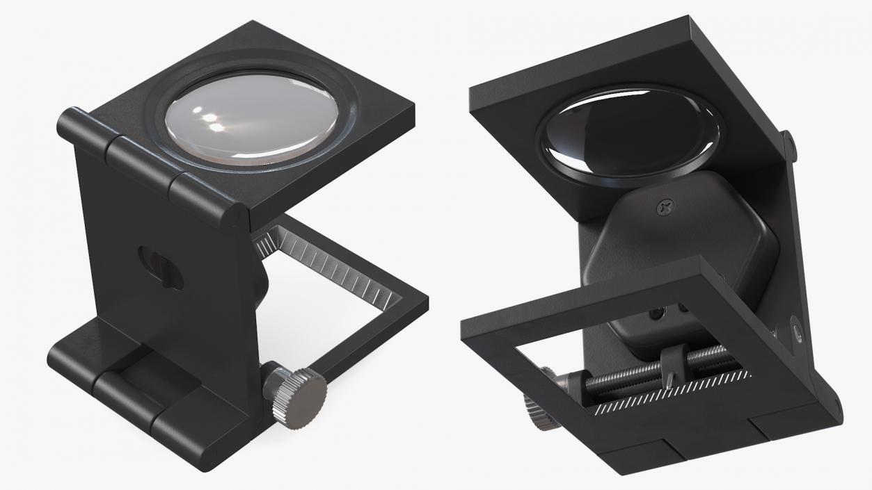 3D Foldable Magnifier with LED Light model