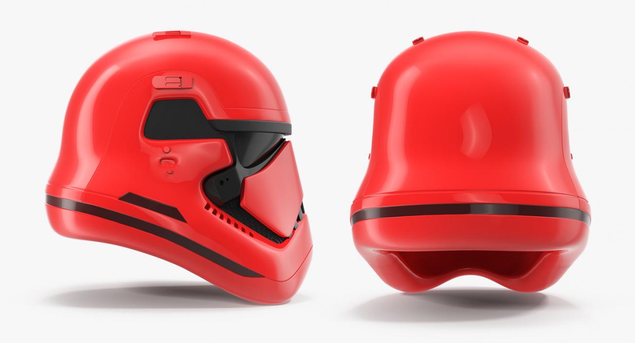 3D Stormtrooper Helmet Red model
