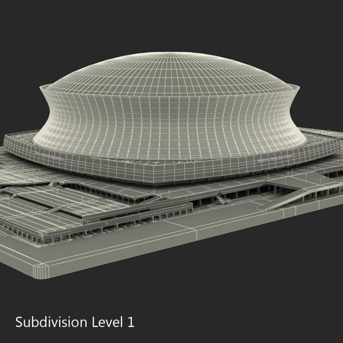 3D Stadium Mercedes Benz Superdome