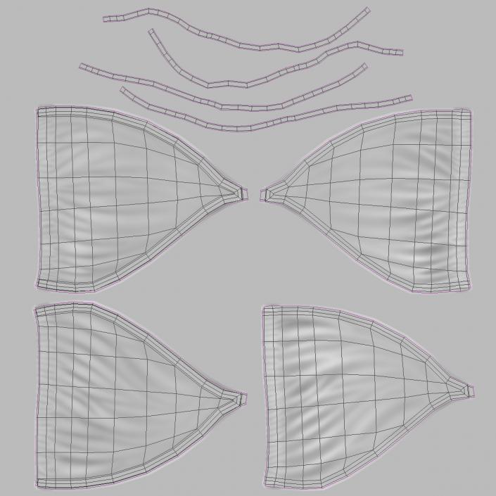 3D model Bikini Underwire Bra