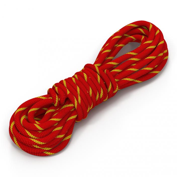 Rock Climbing Rope Red 3D