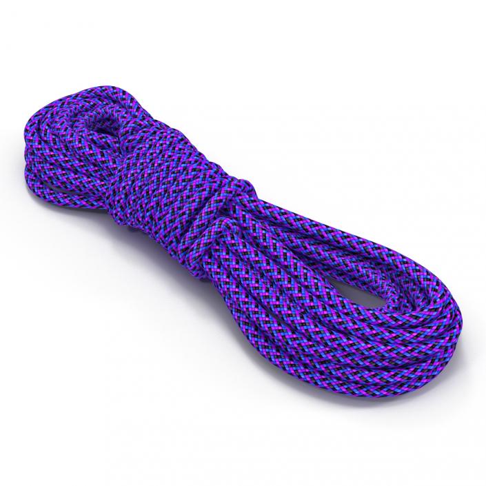 3D model Rock Climbing Rope Purple