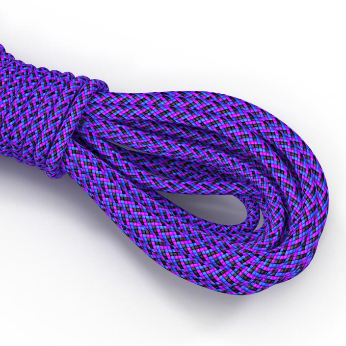 3D model Rock Climbing Rope Purple