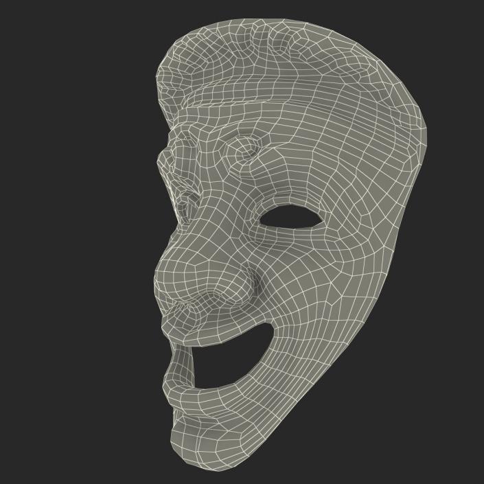 Theatre Comedy Mask 3D model