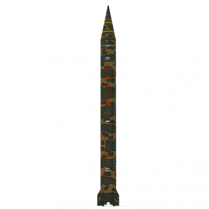 Ballistic Missile 3D Model Ghauri Pakistan 3D