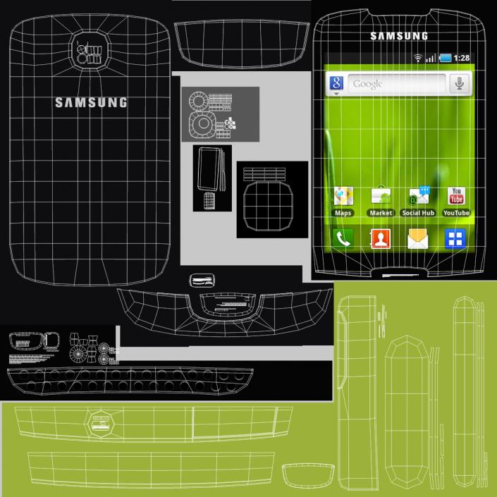 Samsung Galaxy Mini 3D model