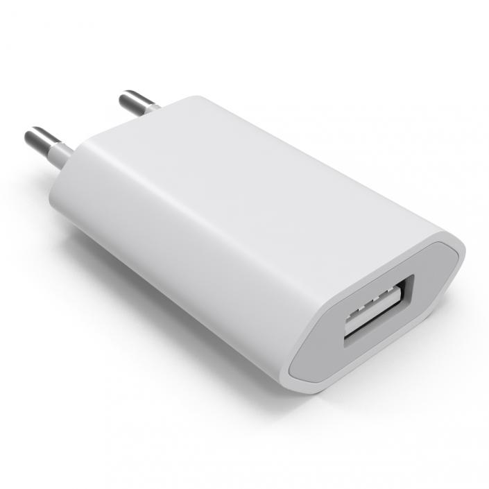 3D Apple 5W USB Power Adapter