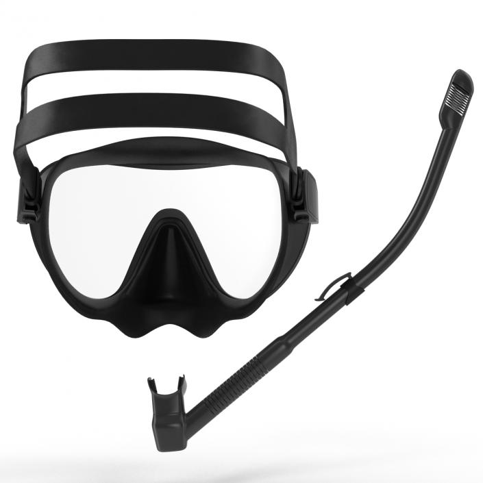 Scuba Mask and Snorkel 3D