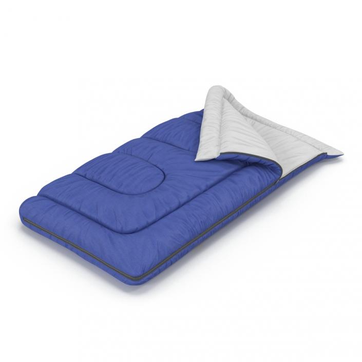 Sleeping Bag Blue 3D