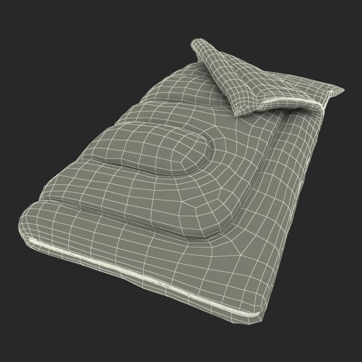 3D Sleeping Bag Brown model