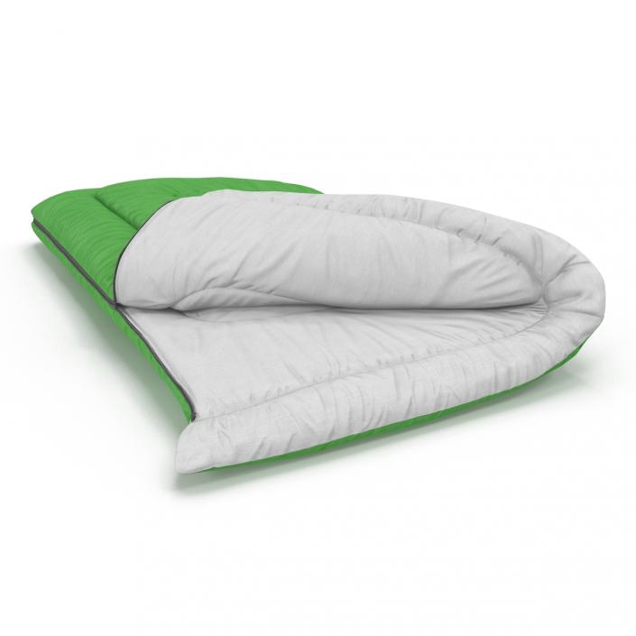 3D Sleeping Bag Green model