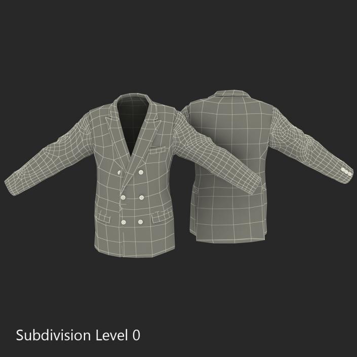 3D Mens Suit Jacket 7 model
