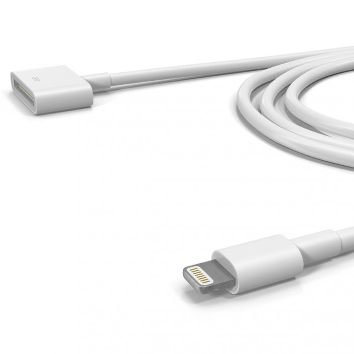3D model Apple 30 Pin to USB Cable