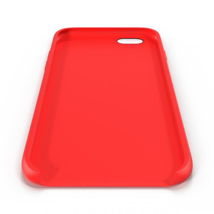 3D iPhone 6 Plus Silicone Case Red