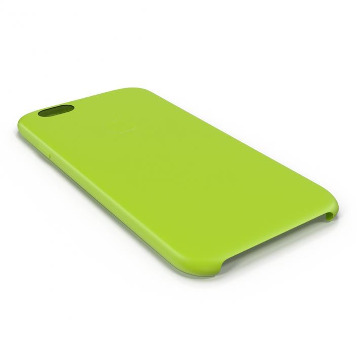 3D iPhone 6 Plus Silicone Case Green model