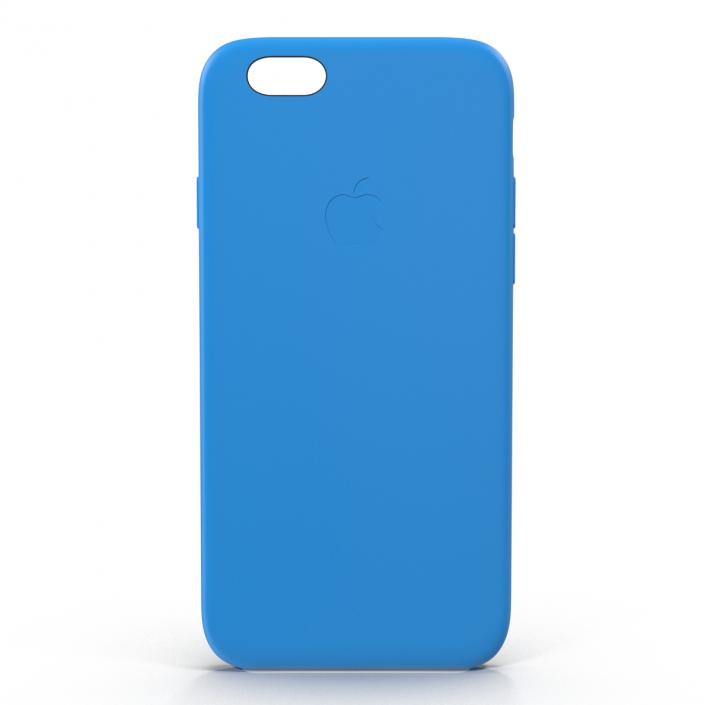 iPhone 6 Plus Silicone Case Blue 3D
