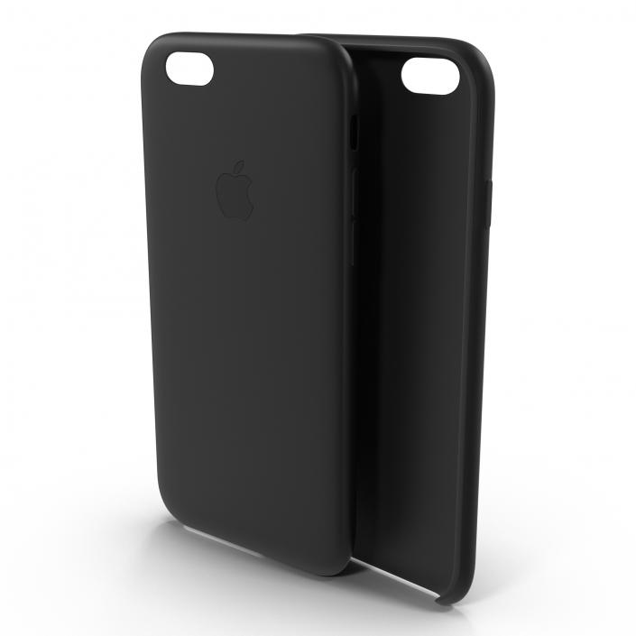 3D iPhone 6 plus Silicone Case Black model