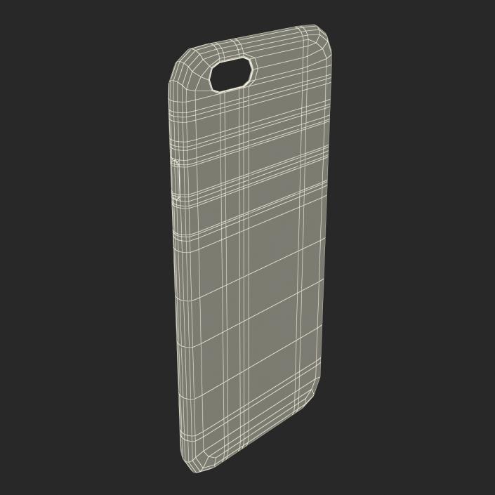 3D iPhone 6 plus Silicone Case Black model