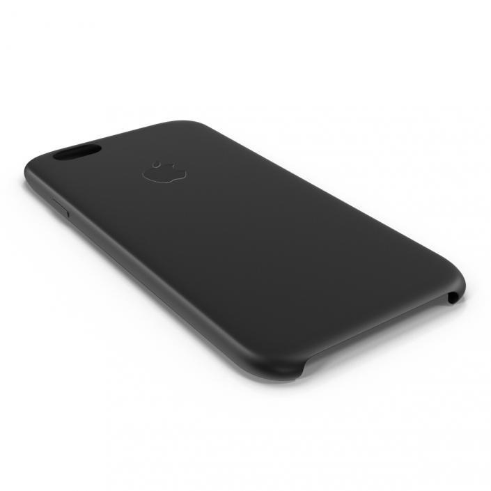 3D iPhone 6 Silicone Case Black model