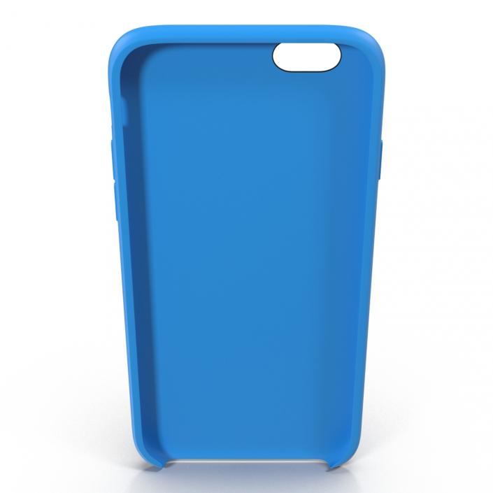 iPhone 6 Silicone Case Blue 3D