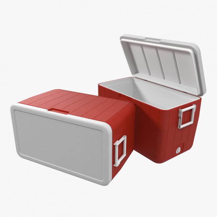 48 Quart Cooler Red 3D model